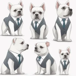make one realistic business dog that is made of shapes and has a suit on looks a little like crystals with arms mindst 2048 x 1152 pixels og højst 6 MB