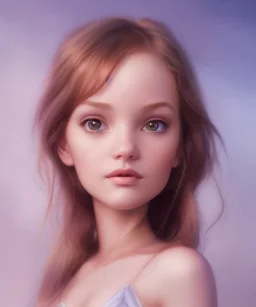 super high level detail of beautiful girl portrait, Pixar style, artstation, Painting by J. Scott Campbell, stanley artgerm lau, Tom Bagshaw, sideways glance, 8k, 3d, high detail eyes, digital painting, HDR, highly focused, illustration, fantasy art, sharp focus, trending on artstation, smooth, from pixar, au naturel, hyper detailed, digital art, trending in artstation, cinematic lighting, studio quality, smooth render, unreal engine 5, octane rendered