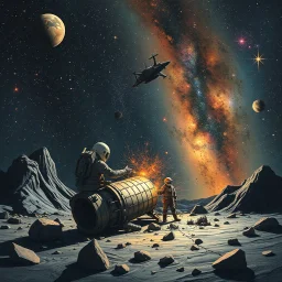 Galactic accident