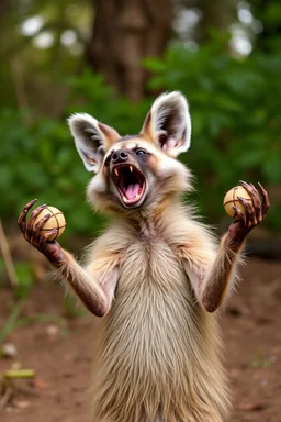 aardwolf man juggling