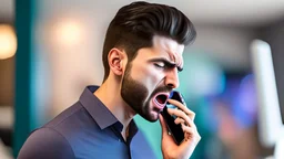 male customer upset on phone about cellular contract