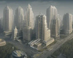 modern city buildings