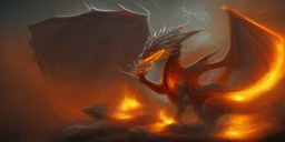 thunder dragon fithing a fire dragon