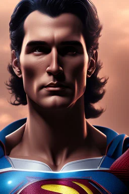 head superman become strawberry, ultra realistic, 4k, ultra detail