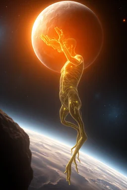 Biological living being from the planet Venus, with the conditions to be alive