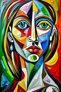 picasso vrouw schilderrij abstract