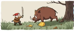 He puffed out his chest, said, "I’ll show that beast," With a wooden sword, thought he’d be the feast. Day one, it was a battle, they rolled and they tumbled, With the wild boar snorting, our brave dwarf stumbled. On day two, he regrouped, plotting a clever scheme, With a giant cheese wedge, he lured it like a dream. But the boar was too sharp, and it smelled his ruse, Our little hero laughed, said, "I’ve got nothing to lose!" Once upon a quirky time, in a land so bizarre, Lived a little dwar