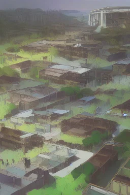 could you please create a visual image for an interior design project of different areas in a Holistic and Sustainable Refugee Resettlement Centre that applies the following 'Self-Sustainability, Enhanced Living Conditions, Multi-functional Communal Spaces, Education and Job Training Centers, Integration of Mental Health Support'