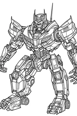 out line art of super transformers car robots colouring pages with white background ,skech style ,full body.only use outline,mandala style,clean line art,white background,no shadow and clear and well outlined