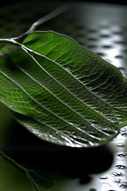 Organic leaf became metal