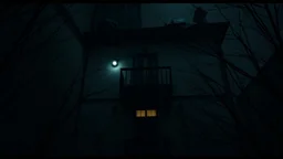 Hogyan is érthetné a második emeleti lakó a földszinten élő nyomorúságát? high contrast, detailed, thriller, deep dark colors, gloomy, cinematic