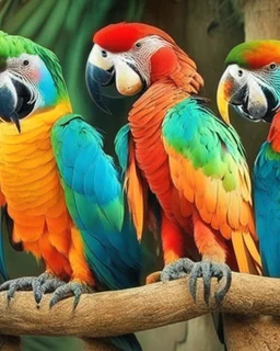 Parrot birds