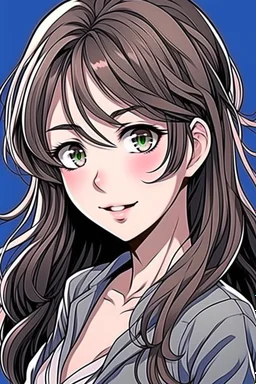 Anime woman, attractive