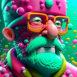 a close up of a person wearing a beanie, digital art, inspired by Kubisi art, behance contest winner, neo-dada, 3 d character concept, he is covered with barnacles, bubblegum body, walter white fortnite skin, elated gaunt onion head, portrait of machine man, high quality portrait, cute artwork, pills, full body shot hyperdetailed --s 750 --q 2