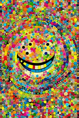 abstract art of happiness from winning Lotto 90,000 Million