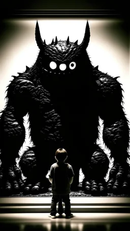 صوره سوداء ويوجد وحش علاق جدا ويضهر القليل منه يعني يكون ضاهر في الصوره