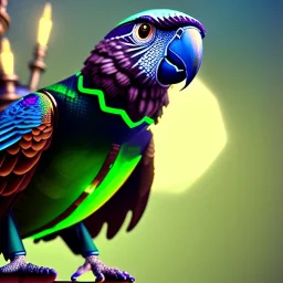 steampunk parrot, 8k resolution, dynamic lighting, ultra hyperdetailed, Unreal Engine 5, ultra colourful, very small details, realistic