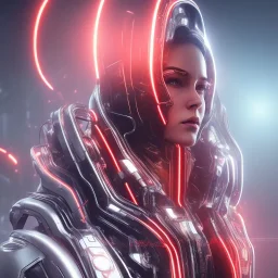 cyberpunk, head, women, portrai, tron