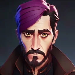 Portrait of a 30 year old warlock like Jake Gyllenhaal, Jack Sparrow, Sherlock Holmes and Mary Poppins