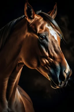 Horse portrait brighter