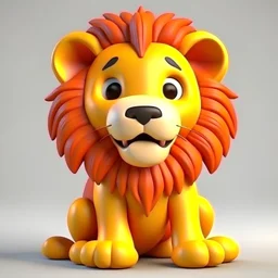 cute lion 3D