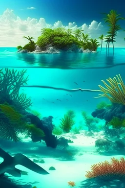 Show bahamas but in a marine biome