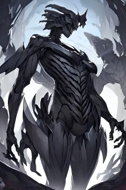 Dark Black chrome skeleton