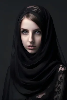 Girl Veiled black