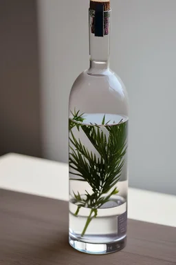 gin bottle on a elegant table