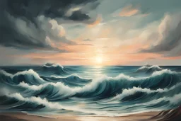 Seascape in the style of Chris