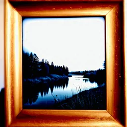 Daguerrotype frame old landscape odd creepy blurred obsessive nostalgia weird