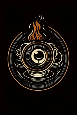 Logo eye coffee modern