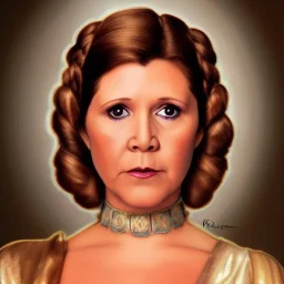 [[extrem stunning photorealistic Carrie Fisher as Princess Leia]] :: [[photorealistic hazel iris, short hair, head and shoulders portrait, 8k resolution photorealistic portrait by WLOP, Alphonse Mucha, dynamic lighting, hyperdetailed, intricately detailed, triadic colors]]