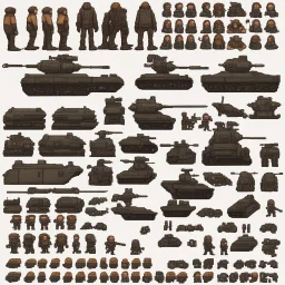 sprite sheet tank, rimworld style