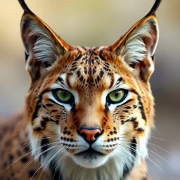 Egyptian lynx face