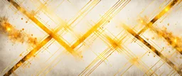 Hyper Realistic Yellow & Beige Intersecting Lines With Glowing Golden Embers On Off-White Grungy Background.