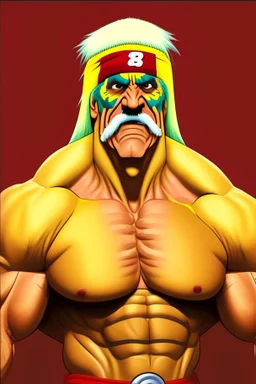 Hulk Hogan Professional wrestler catoon 2d