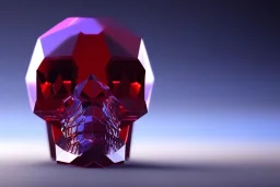 Crystal alien skull