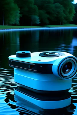 A floating projector that works on sound and contains cameras