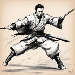 pen sketch and increase the --c and lots of repetitions.Donnie Yen as Kiu Fung with jumping with his short staff