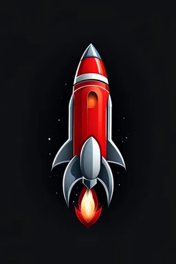 logo de un cohete realista