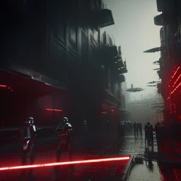 Star wars, İstanbul, alien invasion, unreal engine 5, dramatic lighting, blade runner lut, hyper realistic, cinematic lighting, 8k