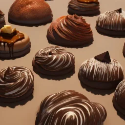 the world's most decadent dessert, house shape, caramel, chocolate, unreal engine