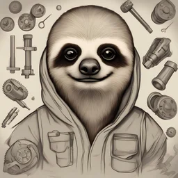 Design a precision mechanic sloth