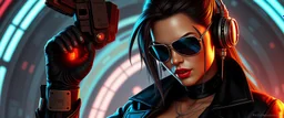 airbrush 3d rendering, mafia cyberpunk stylish lady dr smick Vex is now officially in stasis. No experiments. No clones. No accidental galaxy-ending breakthroughs.