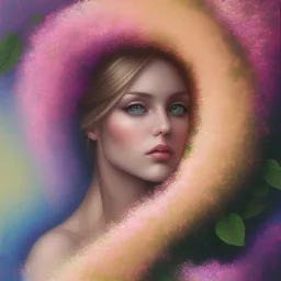  pastel colors, abstract art, bouganville arch