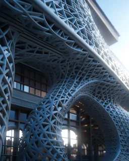 Incredibly detailed 8K parametric architecture