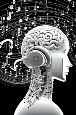 Neural white big music colluns