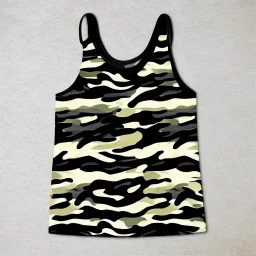 Zebra striped Camouflage tank