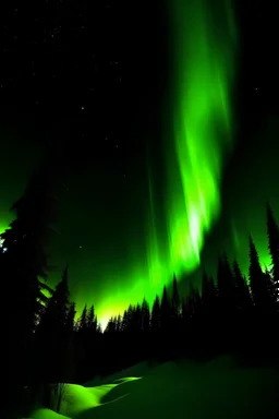 Aurora Borealis with stars at night by EosR5 8k camera